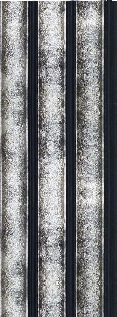 Rafter Charcoal Louvers Panel Metallic Grey 8x0.41 Ft - 1189