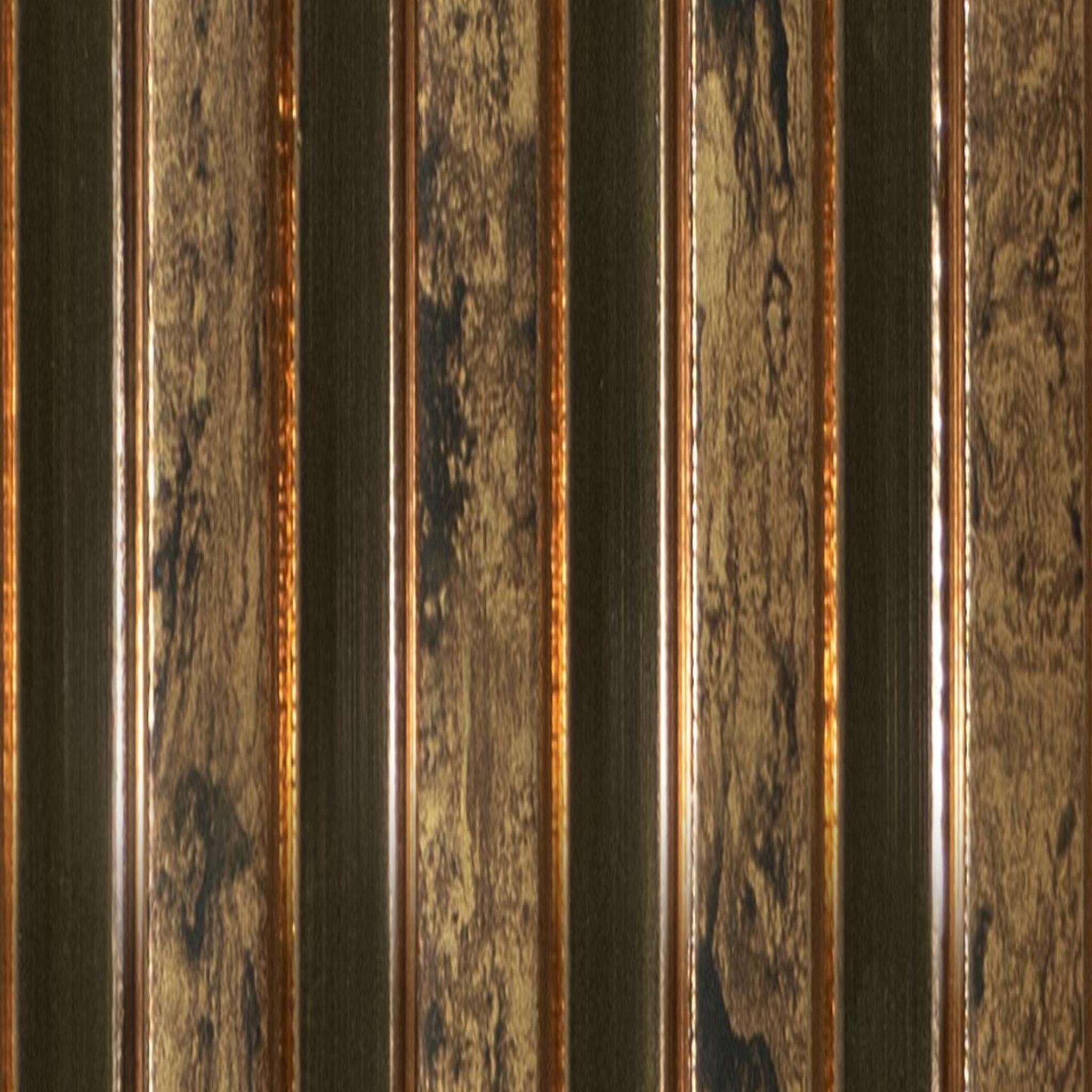 Rafter Charcoal Louver Metallic Brown 8x0.41 Ft - 1195