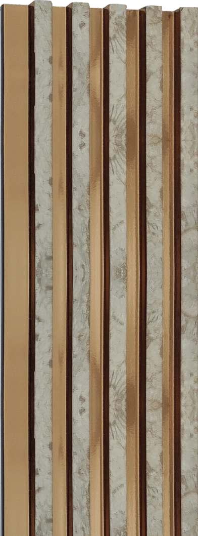 Rafter Charcoal Louver Metallic Brown 8x0.41 Ft - 1196