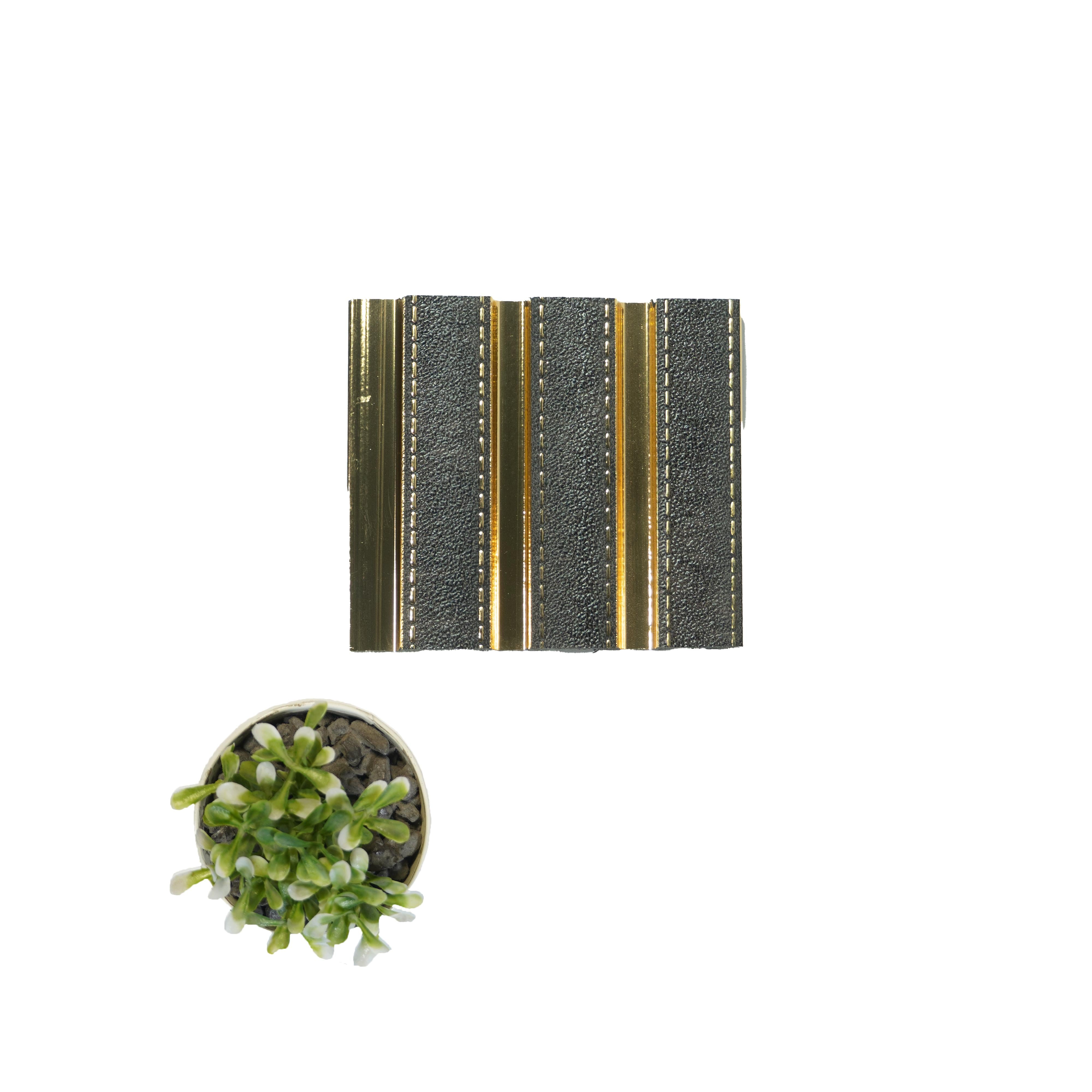 Rafter Charcoal Louver Designer Black 8x0.41 Ft - 1225