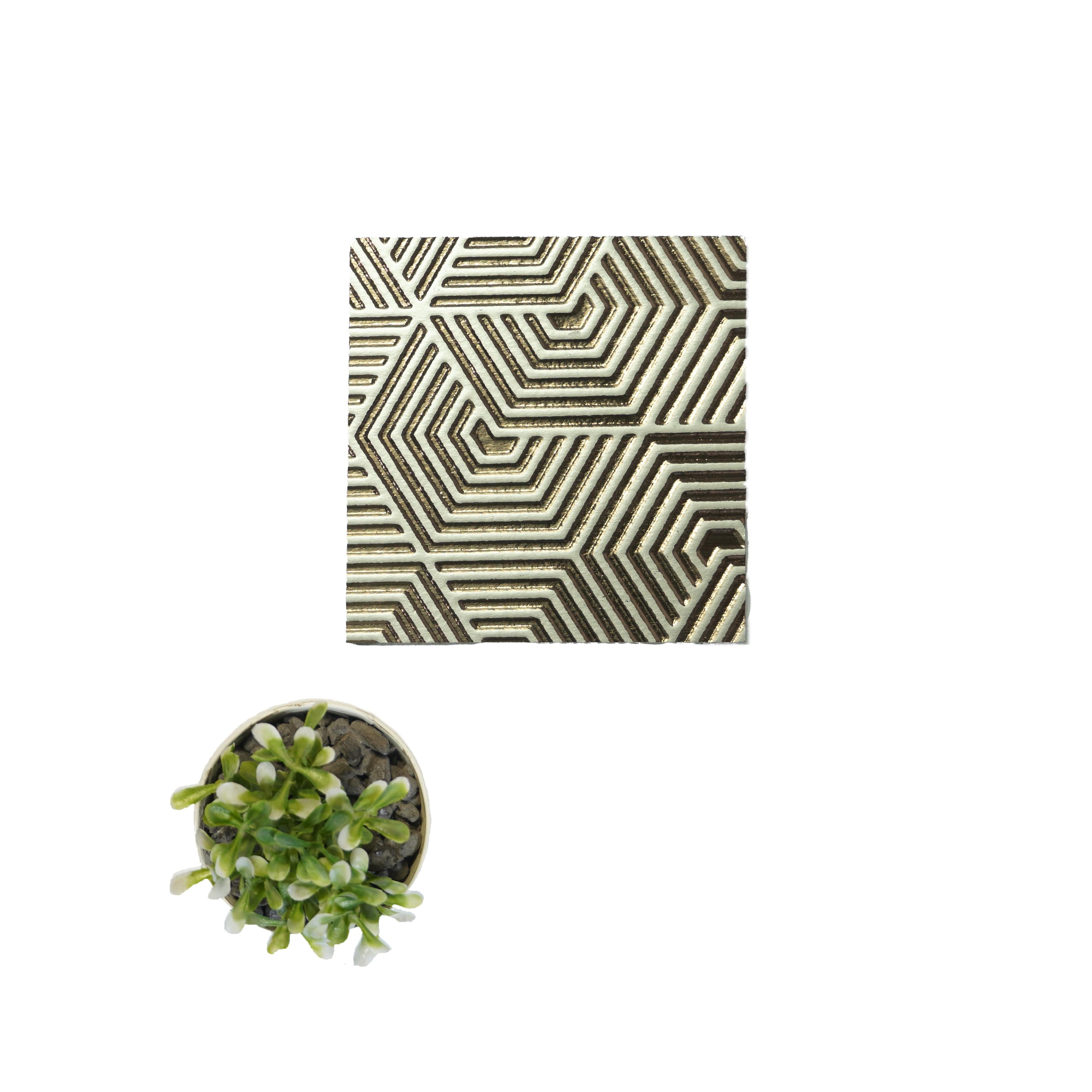Charcoal Decorative Wall Panel Designer Cream 8x2 Ft - 1244