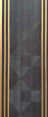 Charcoal Decorative Wall Panel Designer Black 8x1 Ft - 1256