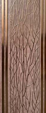 Charcoal Louver Designer Brown 8x1 Ft - 1259