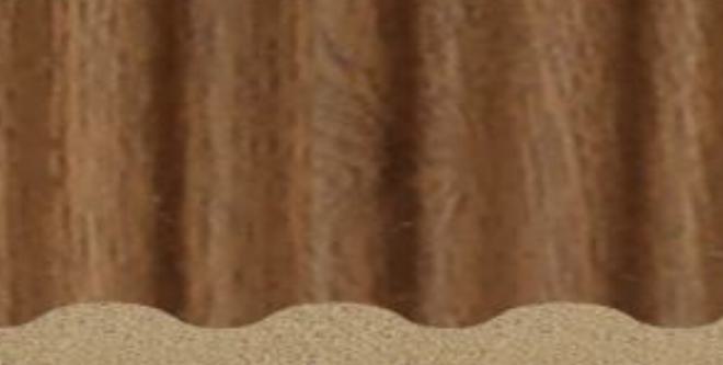 Charcoal Louvers Panel Wood Brown 9.5x0.41 Ft - Ur 3402