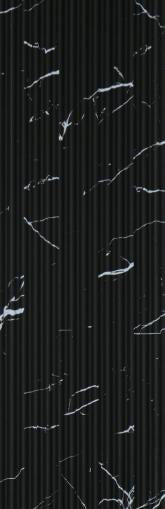 Charcoal Louvers Panel Marble & Stone Black 9.5x0.41 Ft - Ur 3405