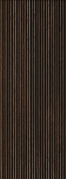 Charcoal Louvers Panel Wood Brown 9.5x0.41 Ft - Ur 3406