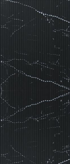 Nexo Charcoal Louvers Marble & Stone Black 9.5x1 Ft - Ur 7407