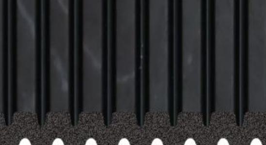 Nexo Charcoal Louvers Wood Black 9.5x1 Ft - Ur 7411