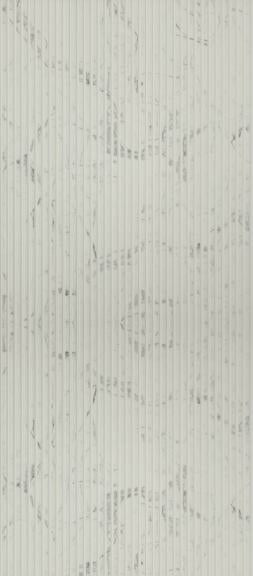 Nexo Charcoal Louvers Marble & Stone White 9.5x1 Ft - Ur 7412