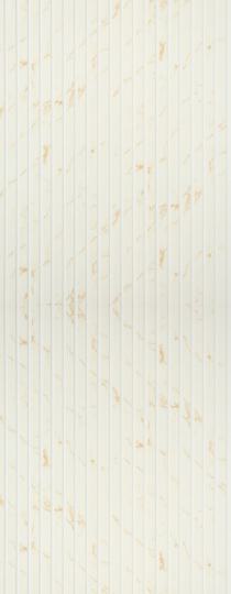 Charcoal Louvers Panel Marble & Stone White 9.5x1 Ft - Ur 8406