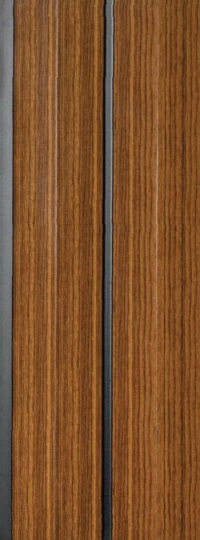 Charcoal Louvers Panel Wood Brown 8x0.41 Ft - 3505
