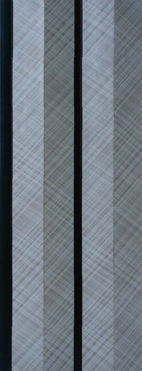 Charcoal Louvers Panel Plain Colors Grey 8x0.41 Ft - 3507