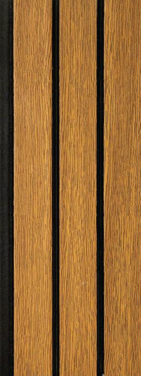 Charcoal Louvers Panel Wood Brown 8x0.41 Ft - 3510