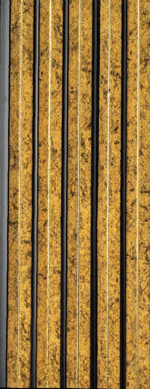 Charcoal Louvers Panel Marble & Stone Brown 8x0.41 Ft - 3515