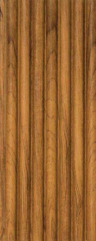 Charcoal Louvers Panel Wood Brown 8x0.41 Ft - 3517