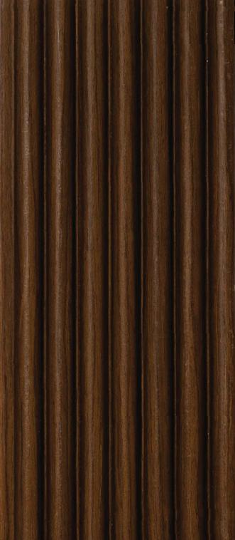 Charcoal Louvers Panel Wood Brown 8x0.41 Ft - 3518