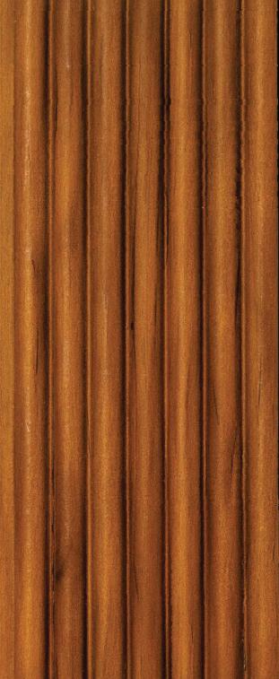Charcoal Louvers Panel Wood Brown 8x0.41 Ft - 3520