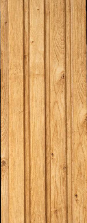 Charcoal Louvers Panel Wood Brown 8x0.41 Ft - 3524