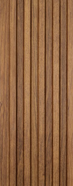 Charcoal Louvers Panel Marble & Stone Brown 8x0.41 Ft - 3528