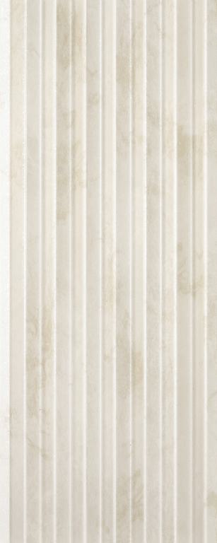 Charcoal Louvers Panel Marble & Stone White 8x0.41 Ft - 3529