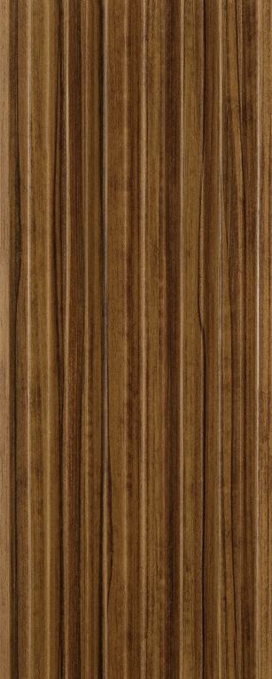 Charcoal Louvers Panel Marble & Stone Brown 8x0.41 Ft - 3530
