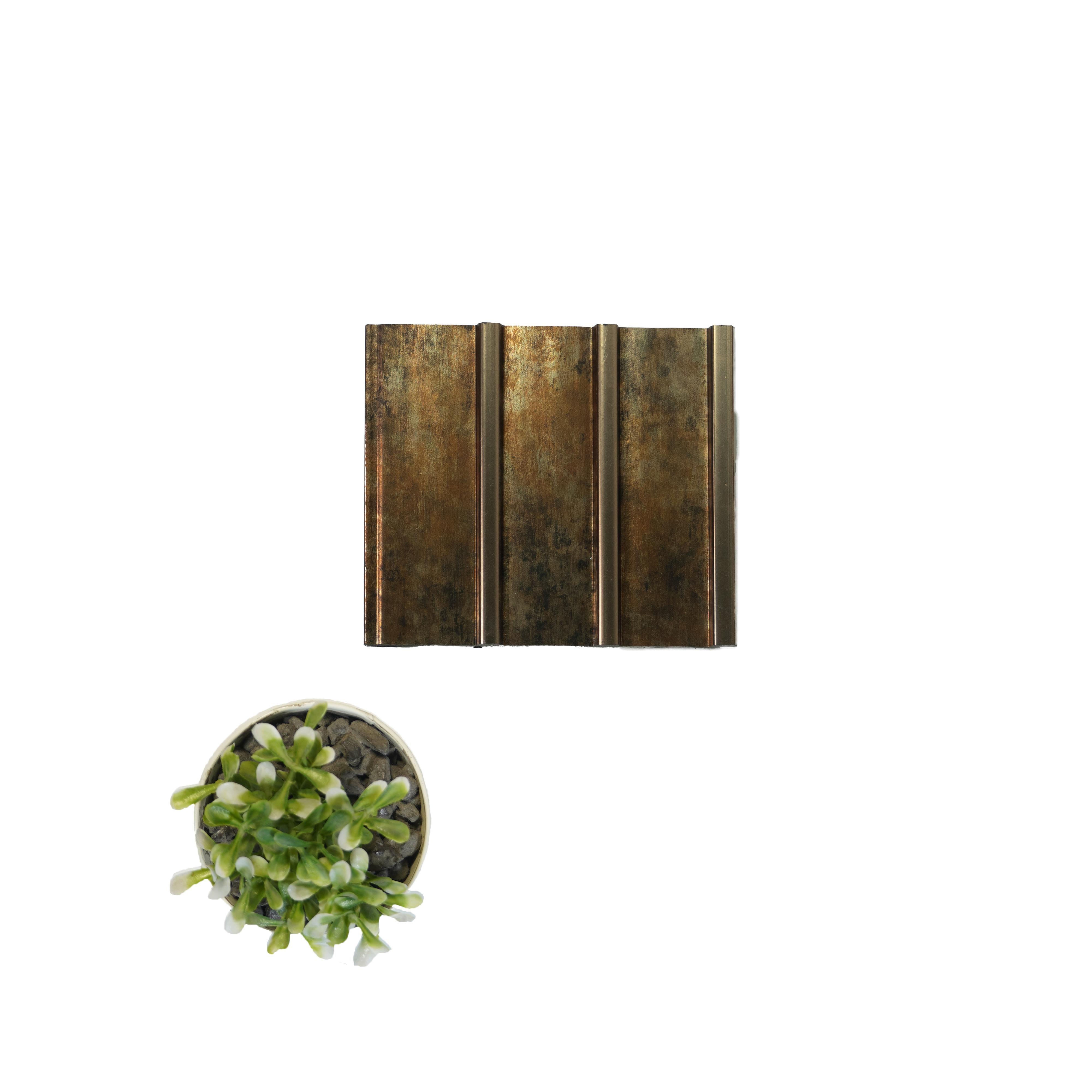 Louver Series Wood Brown 8x0.41 Ft - Vl-57