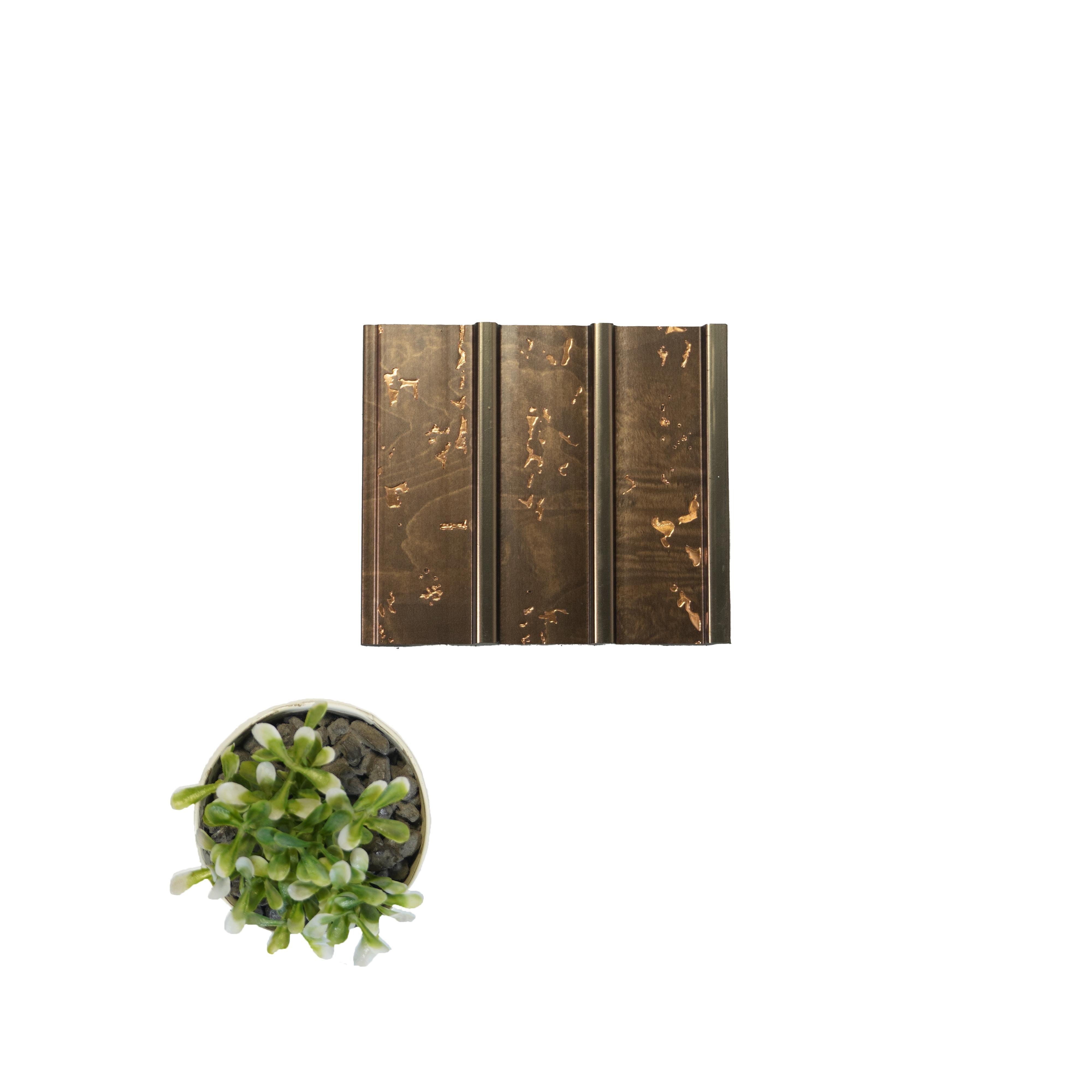 Louver Series Wood Brown 8x0.41 Ft - Vl-59