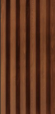 5 Slats Louvers Aluclad Series Exterior Grade Pvc Membrane Finish Composite Polymer Wood Brown 9x0.37 Ft - Ay 19