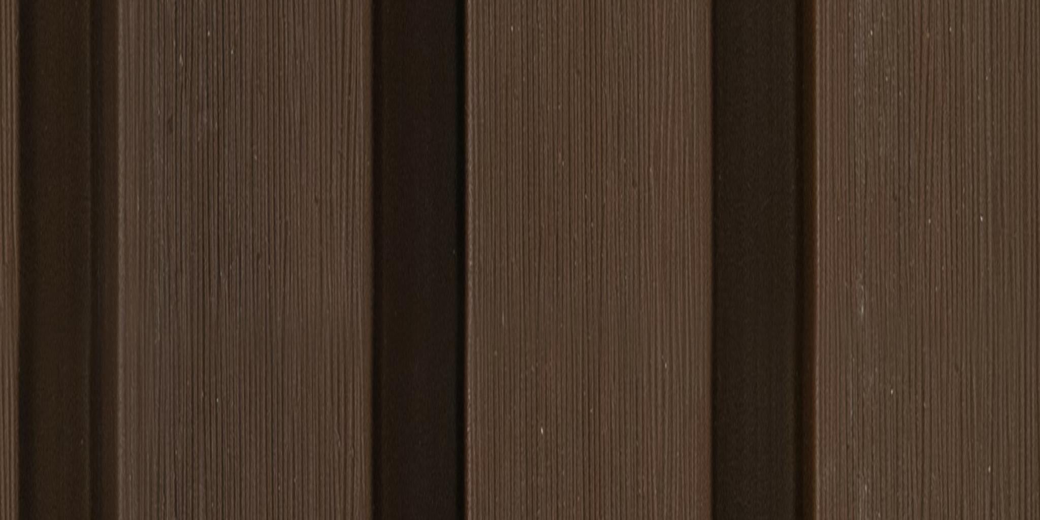 African Teak Woodclad Panel Series Wpc Exterior Wall Wood Brown 9x0.71 Ft - Vpex 1