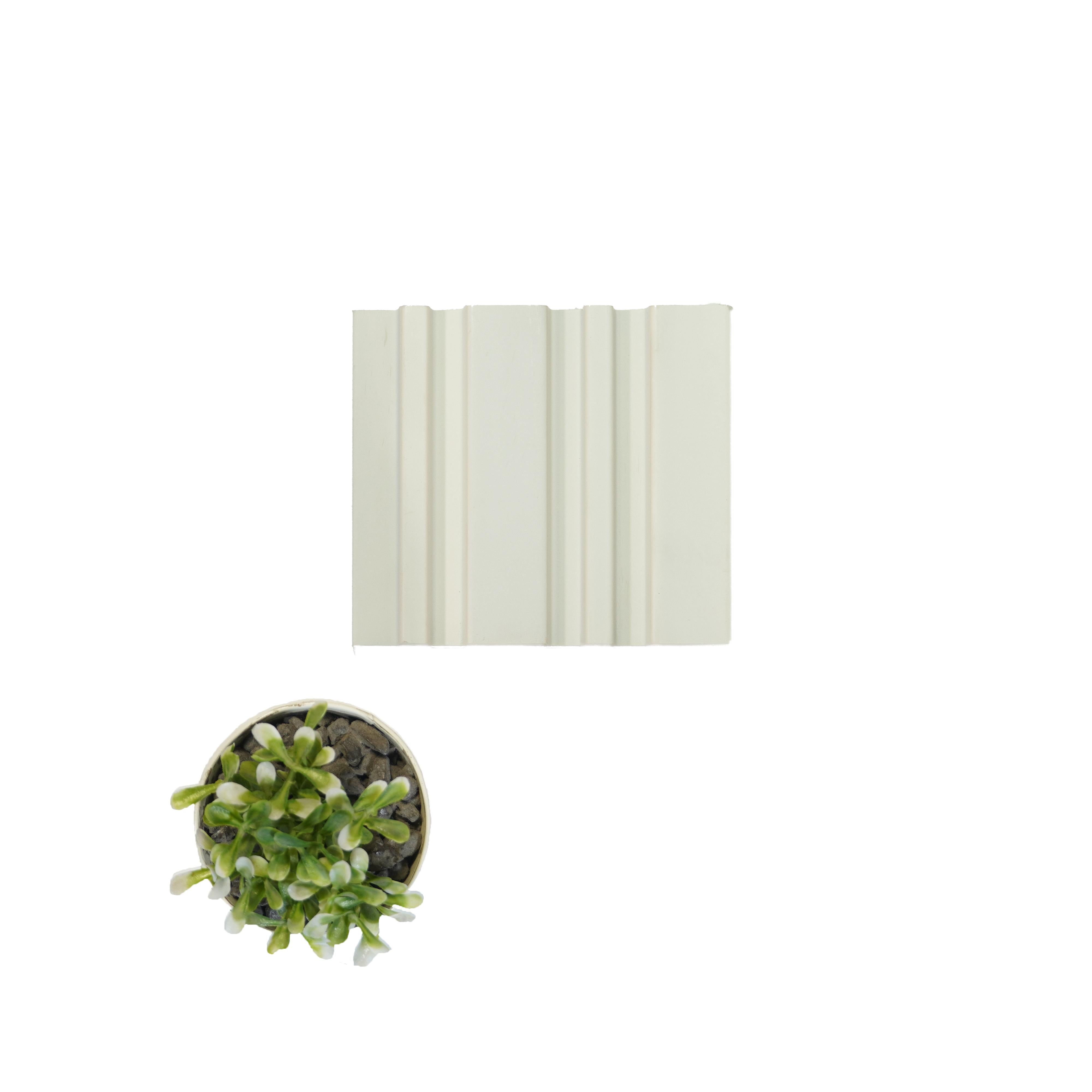 An Infinite Palette Of Colors Archi Louvers Series Charcoal Plain White 8x0.41 Ft - Inficolor 2027
