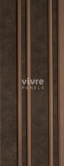 Azabache Archi Louvers Series Charcoal Fabric Brown 8x0.41 Ft - 2020