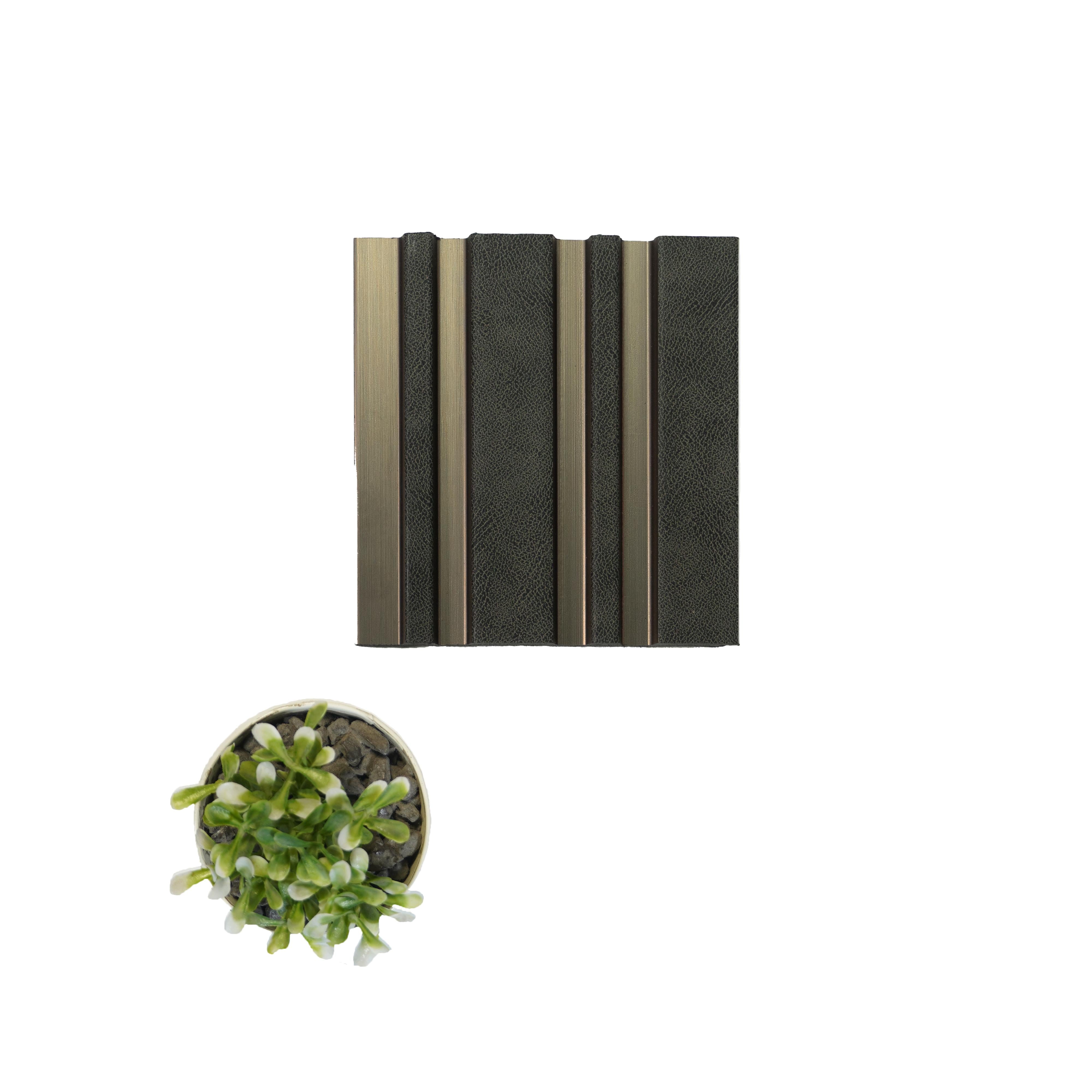 Azabache Archi Louvers Series Charcoal Fabric Brown 8x0.41 Ft - 2020