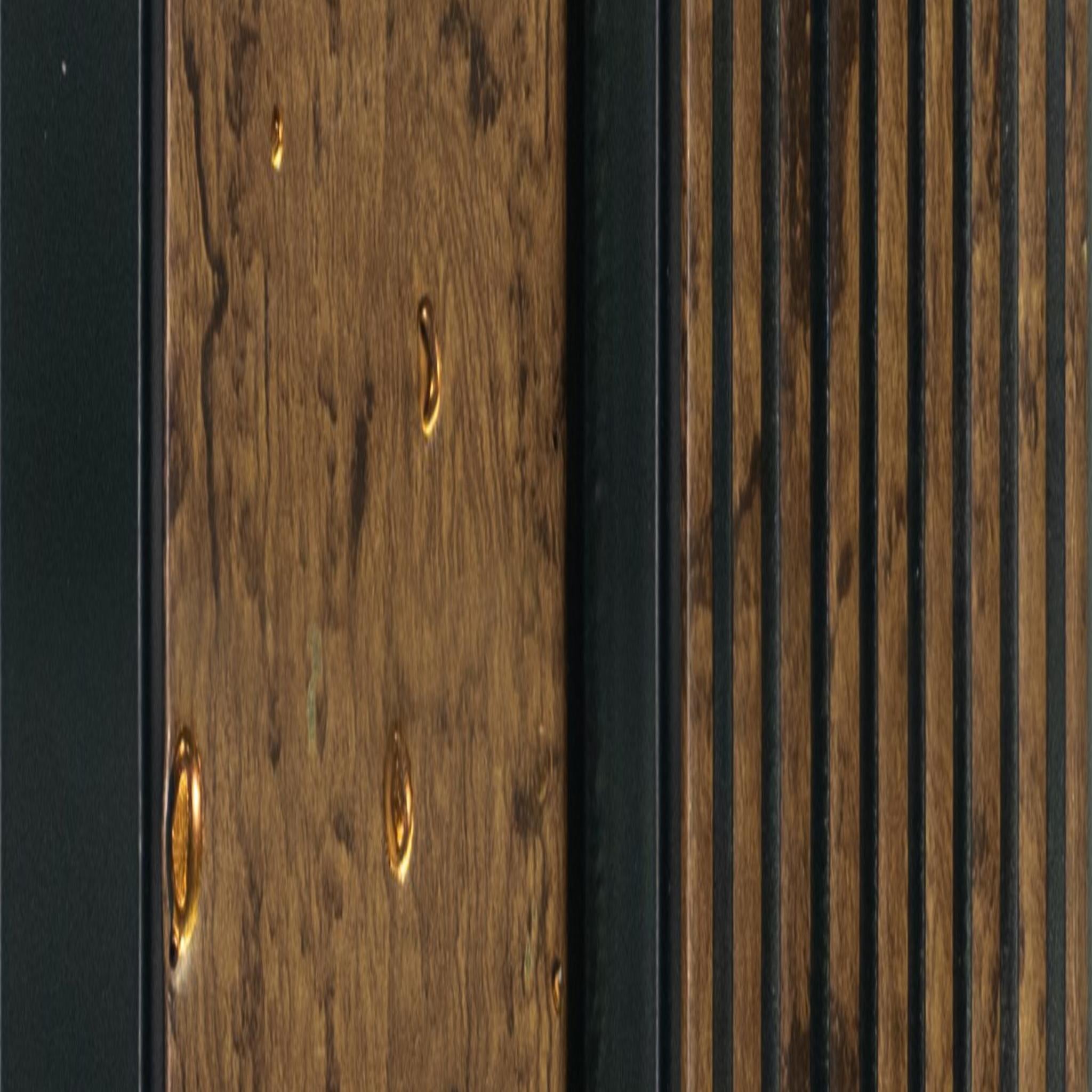 Brillo Ligera Archi Louvers Series Charcoal Marble & Stone Brown 8x0.41 Ft - 2024