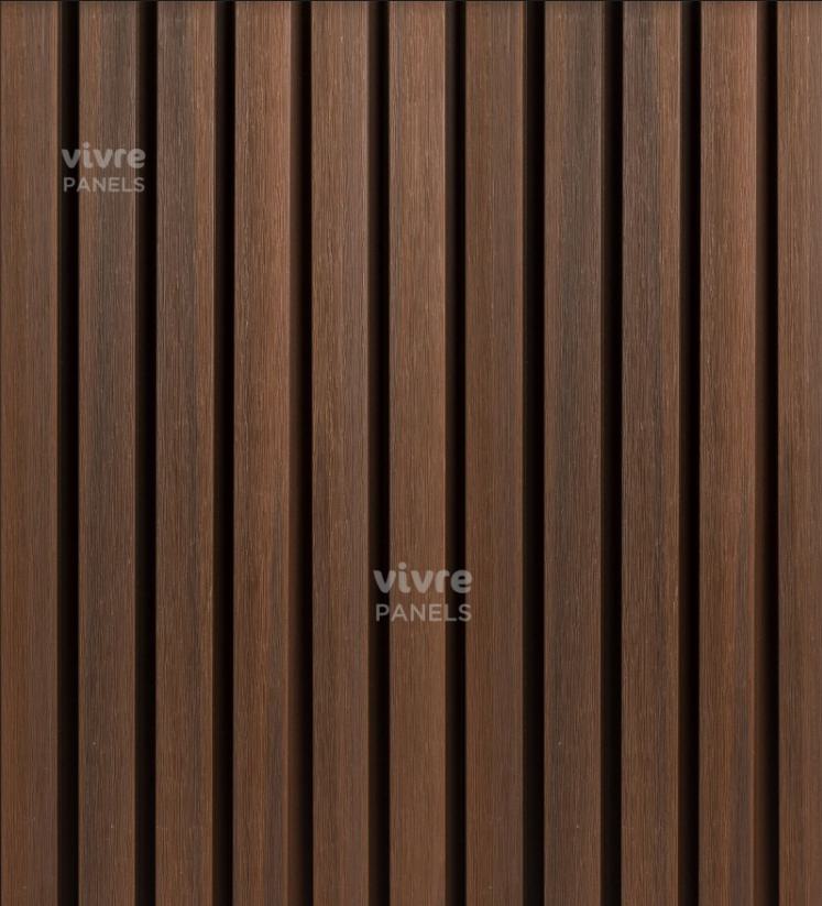 Burma Teak Wpc Exterior Profile Wood Louvers Brown 9x0.71 Ft - Vpex 2