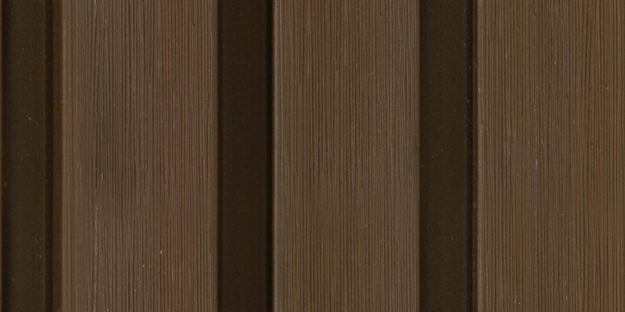 Burma Teak Wpc Exterior Profile Wood Louvers Brown 9x0.71 Ft - Vpex 2