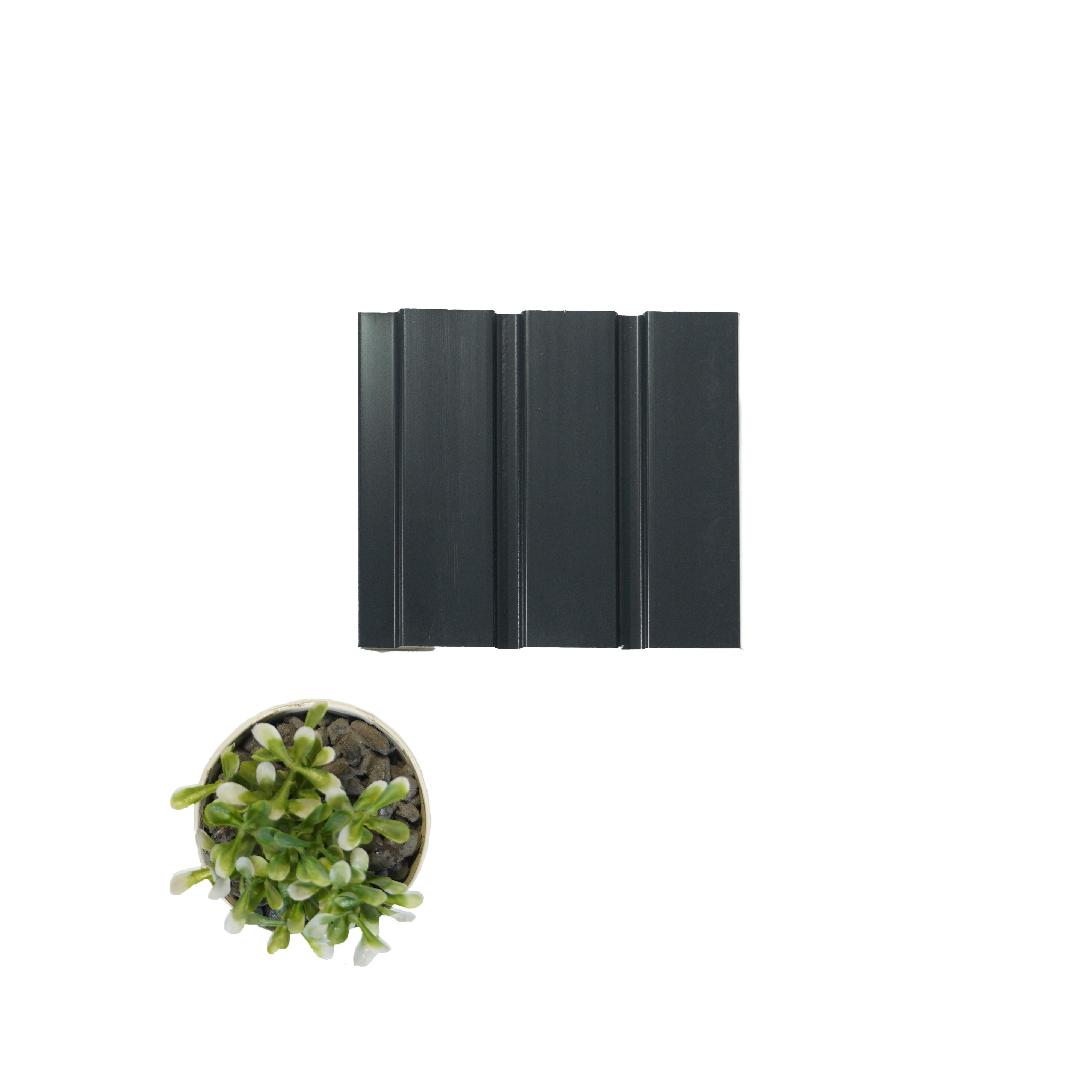 Color Series Archi Louvers Charcoal Plain Colors Black 8x0.41 Ft - 2030