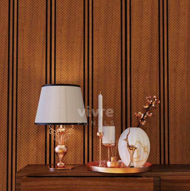 Diamond Decolux Series Decorative Wall Panel Designer Brown 8x0.68 Ft - Vx3002