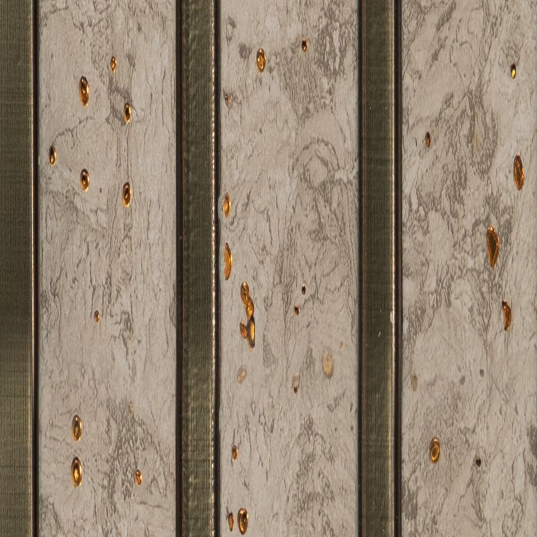 El Dorada Archi Louvers Series Charcoal Marble & Stone Brown 8x0.41 Ft - 2012