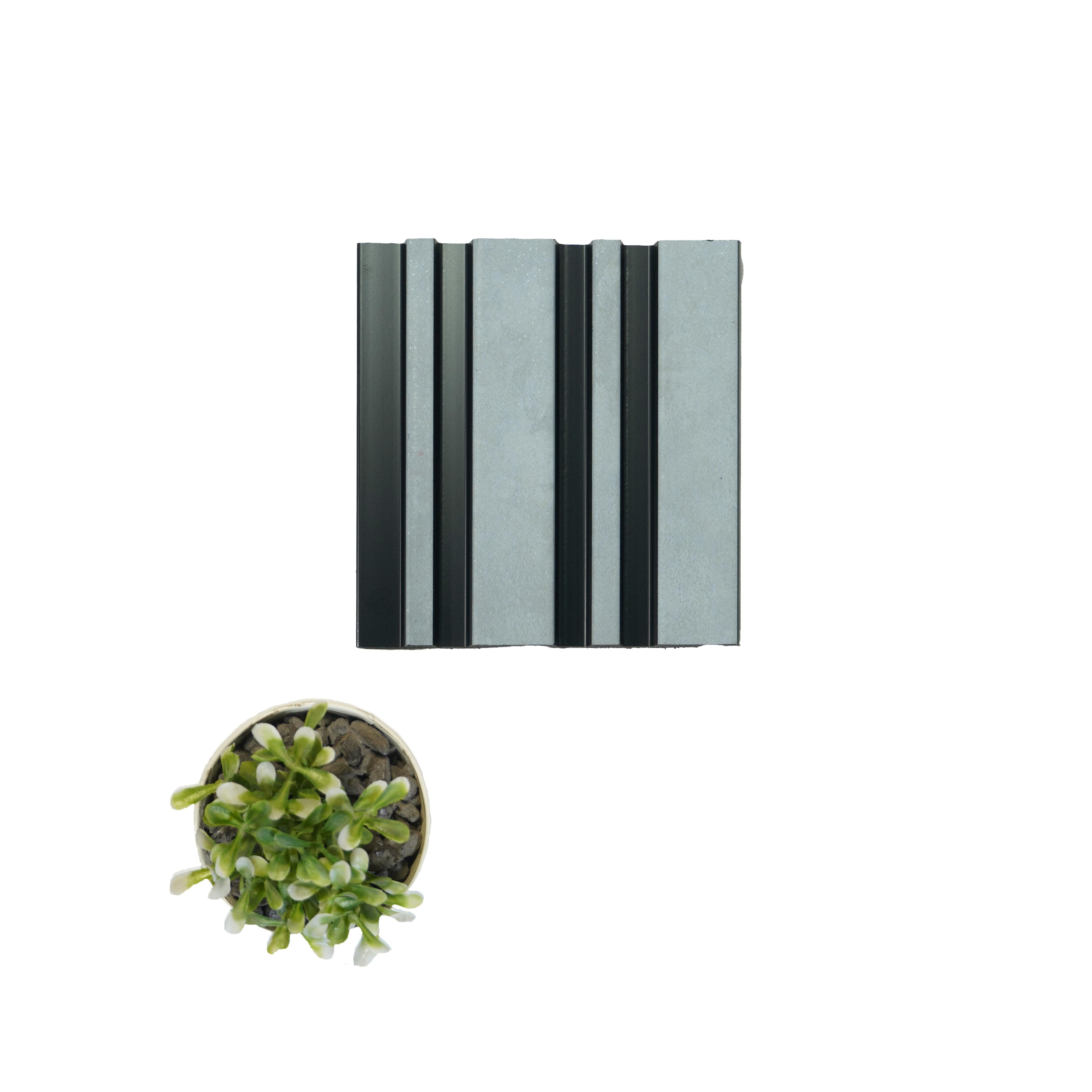 El Limo Archi Louvers Series Charcoal Marble & Stone Grey 8x0.41 Ft - 2022