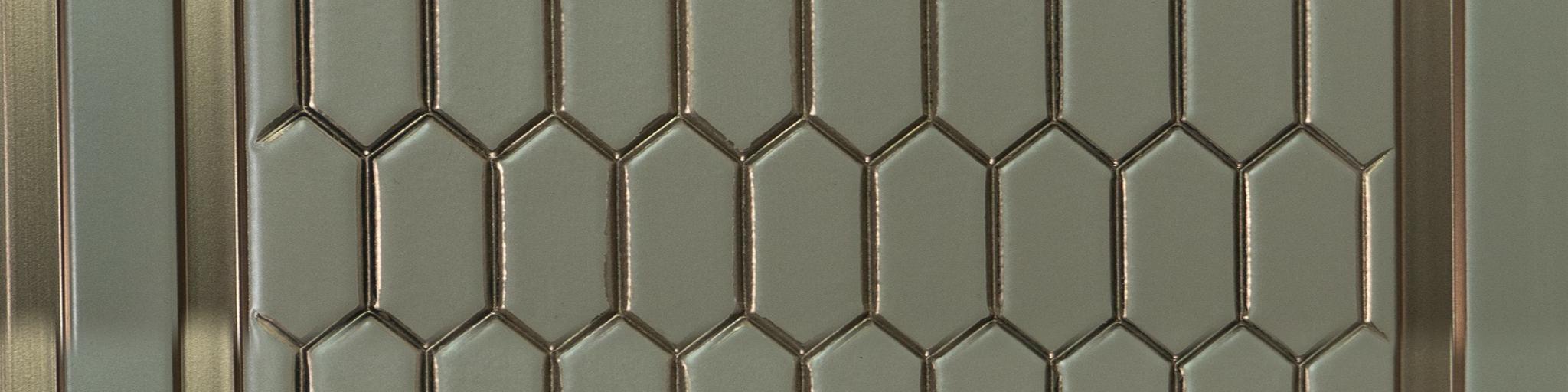 Hexagon Decolux Series Decorative Wall Panel Designer Beige 8x0.68 Ft - Vx3015