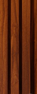 Louvers Xl Aluclad Series Exterior Grade Pvc Membrane Finish Composite Polymer Wood Brown 9x0.44 Ft - Ax 6