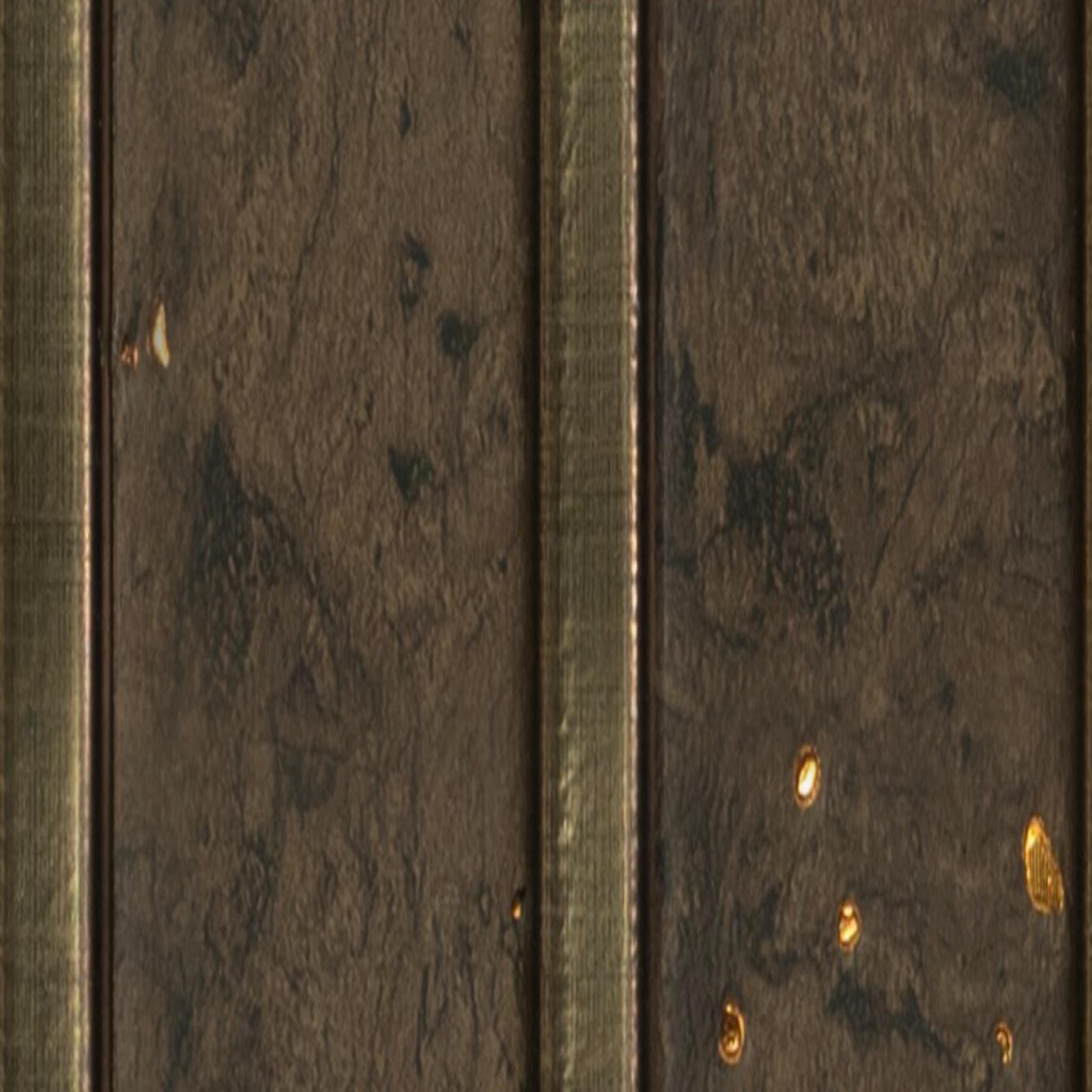 Madera Dorado Archi Louvers Series Charcoal Marble & Stone Brown 8x0.41 Ft - 2013