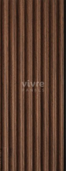 Noce Italiano Archi Louvers Series Charcoal Wood Brown 8x0.41 Ft - 2005