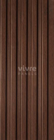 Noce Italiano Archi Louvers Series Charcoal Wood Brown 8x0.41 Ft - 2006