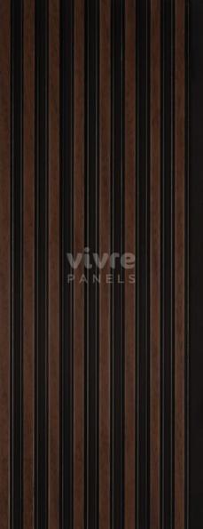 Noce Italiano Archi Louvers Series Charcoal Wood Brown 8x0.41 Ft - 2007