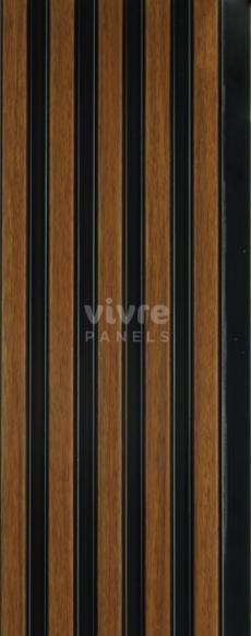 Nogal Archi Louvers Series Charcoal Wood Brown 8x0.41 Ft - 2003