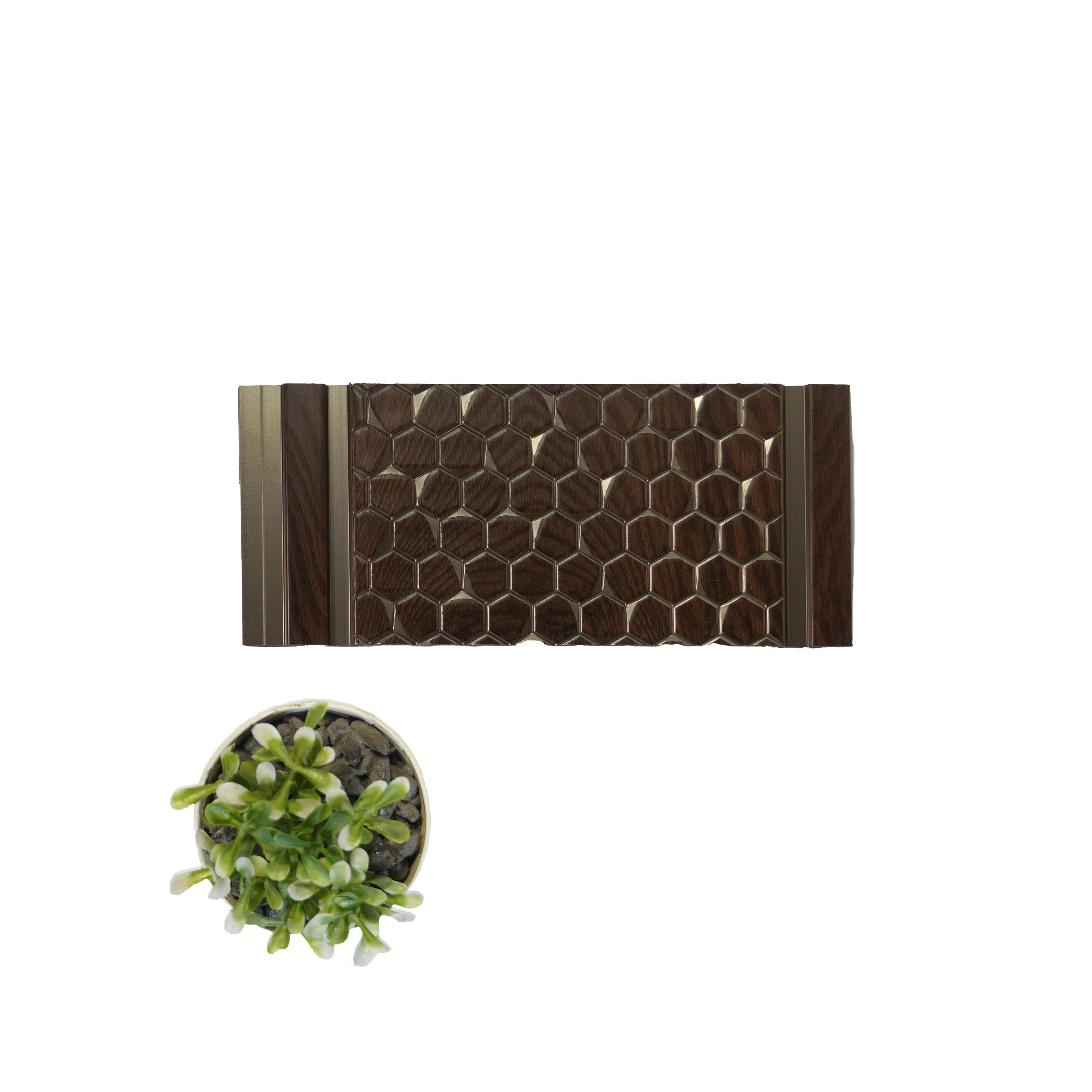 Octa Decolux Series Decorative Wall Panel Designer Brown 8x0.68 Ft - Vx3019