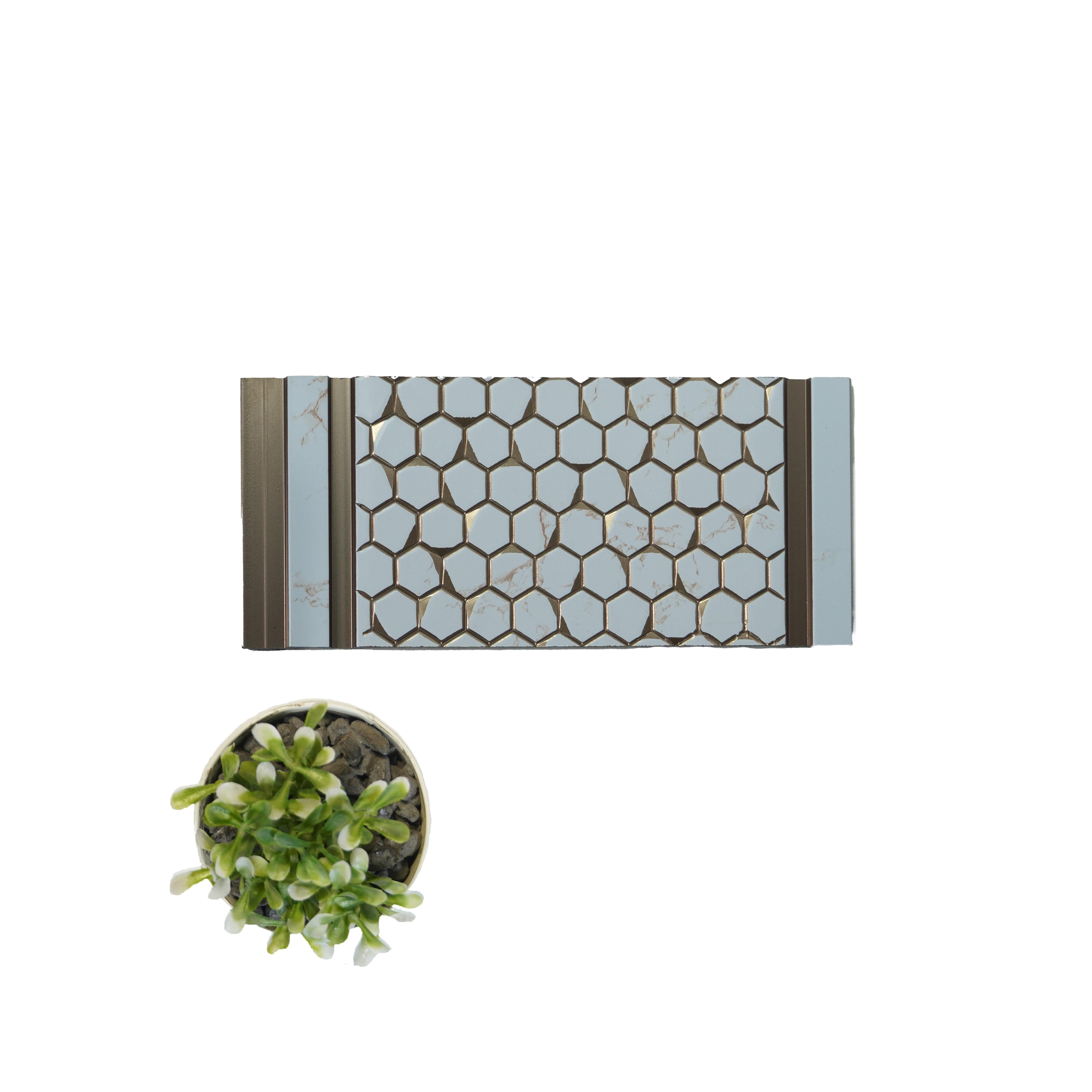 Octa Decolux Series Decorative Wall Panel Designer White 8x0.68 Ft - Vx3021