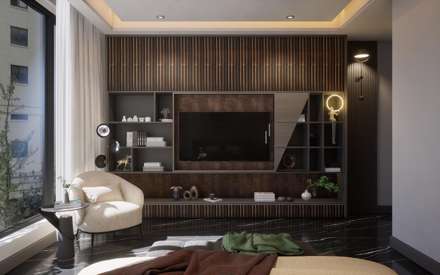 Oxidar Archi Louvers Series Charcoal Wood Brown 8x0.41 Ft - 2017