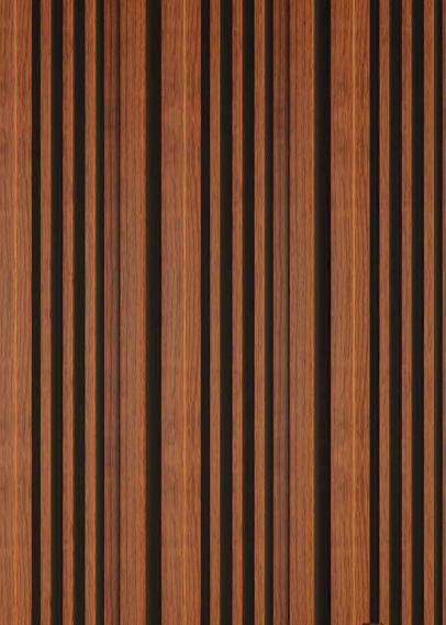 Louver Series Charcoal Wood Brown 8x0.42 Ft - Pn 00122